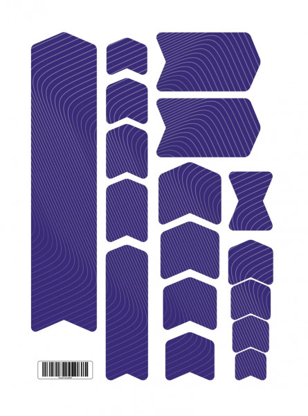 Kit stickere adezive protectie cadru Flow Lines Basic Kit V1 Purple