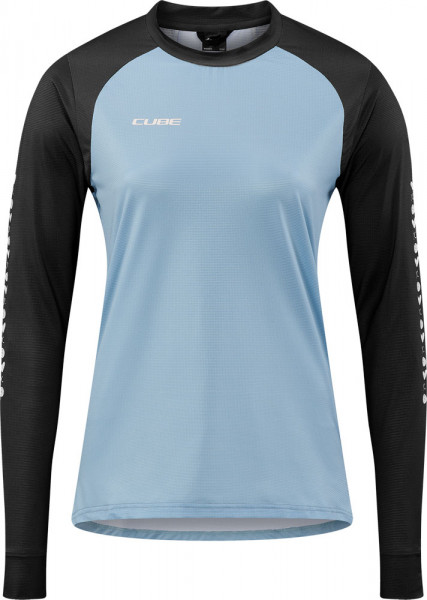 Tricou CUBE ATX WS Round Neck/S Black/Blue