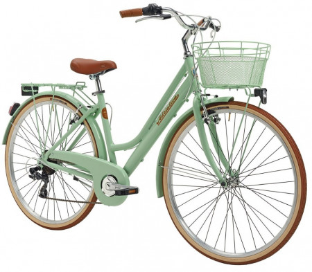 Bicicleta Adriatica City Retro Donna 28 Verde 45 cm