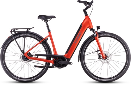 Bicicleta Electrica Hardtail CUBE Supreme RT Hybrid Deluxe EX 625 fireorange´n´lunar
