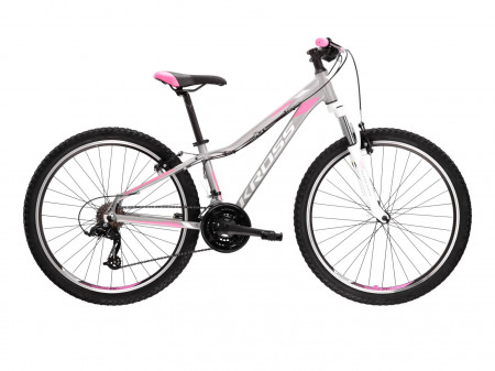 Bicicleta KROSS LEA 2.0 SR 26" Silver-White-Silver Mat 23