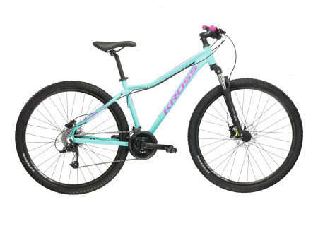 Bicicleta KROSS LEA 5.0 MS 27.5" Turquoise-Purple-Turquoise Mat 24