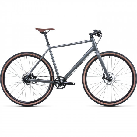 Bicicleta MTB Hardtail Trekking-Oras CUBE Editor Grey Silver