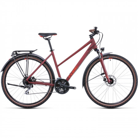 Bicicleta MTB Hardtail Trekking-Oras CUBE Nature Allroad Trapeze DarkRed Red