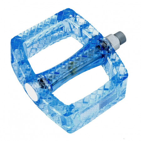 Pedale policarbonat transparent albastre
