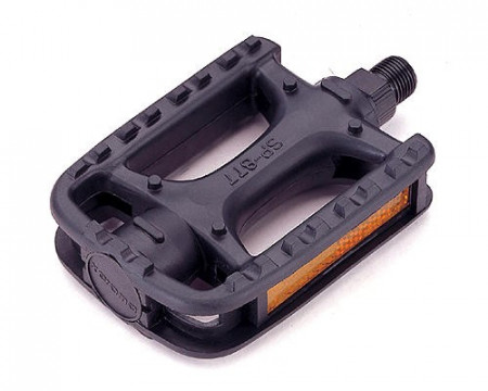 Pedale Union SP-877SB 1-piece PP negru filet 9/16