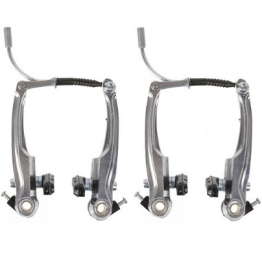 Set V-Brake Aluminiu M-WAVE ( F+R ) Silver 113 mm