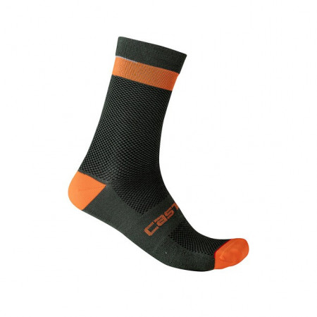 Sosete Castelli Alpha 18 Kaki/Portocaliu