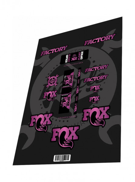 Stickere adezive amortizor FOX Factory DPX2 Performance 2022 Purple Gradient