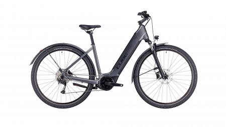 Bicicleta Electrica CUBE NURIDE HYBRID PERFORMANCE 625 ALLROAD EASY ENTRY Graphite Black