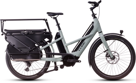 Bicicleta Electrica Hardtail CUBE Longtail Sport Hybrid Family 725 swampgrey´n´reflex