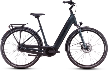 Bicicleta Electrica Hardtail CUBE Supreme RT Hybrid Comfort EX 500 viridian´n´black