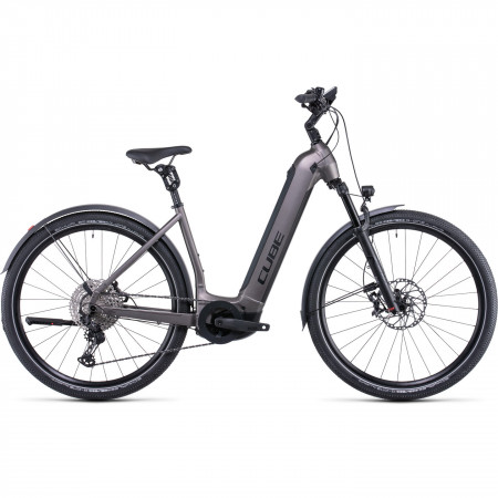 Bicicleta Electrica MTB Hardtail CUBE Nuride Hybrid SLT 750 Allroad TEAK Iridium Easy Entry Teak Grey