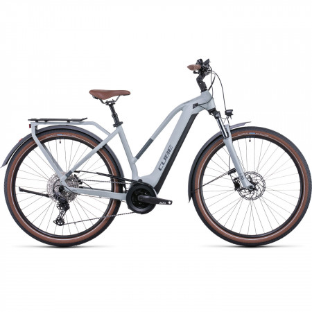 Bicicleta Electrica MTB Hardtail CUBE Touring Hybrid Pro 500 Trapeze Lunar Grey
