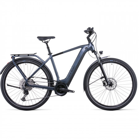 Bicicleta Electrica MTB Hardtail CUBE Touring Hybrid Pro 625 Metallicgrey Black
