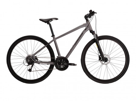 Bicicleta KROSS EVADO 5.0 28" Graphite-Negru-Graphite Mat 24