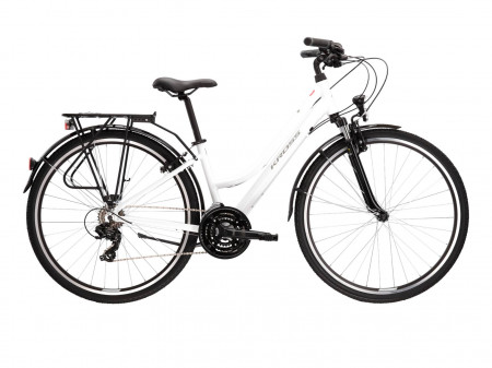 Bicicleta KROSS TRANS 1.0 28" White-Grey-White Glossy 24