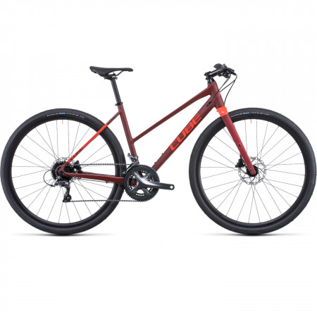 Bicicleta MTB Hardtail Trekking-Oras CUBE SL Road Trapeze DarkRed Red