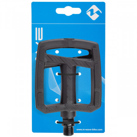 Pedale Plastic M-WAVE STEADY FLAT 2 EPB Negru