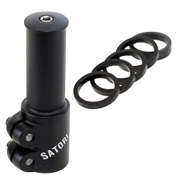 Adaptor Ghidon Reglabil Aluminiu 11/8 negru Satori - Img 2
