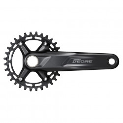 Angrenaj pedalier SHIMANO Deore FC-M5100 Brat 175 mm Foaie 32T 10/11 Viteze Negru