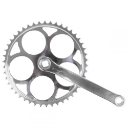 Angrenaj Pedalier SXT 46T Metal Silver Patrat