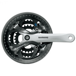 Angrenaj Shimano Acera FC-M361 cu Aparatoare 3x7/8 V Brat 170mm Argintiu