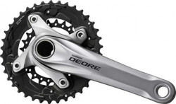 Angrenaj Shimano Deore FC-M615 2x10 V 38-26T Brat 175mm Argintiu
