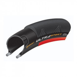 Anvelopa Continental UltraSport 700x25c negru/rosu - Img 2