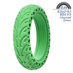 Anvelopa plina trotineta Model V3 8.5×2 pentru Xiaomi - Verde