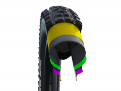 ANVELOPA SCHWALBE MAGIC MARY 27.5 X 2.40 SUPER GRAVITY ADDIX SOFT EVO SNAKESKIN TLE (62-584) Negru - Img 3