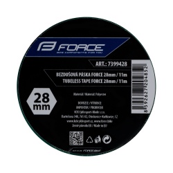 Banda tubeless Force 28mm x 11m, verde - Img 2