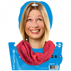 Bandana M-WAVE Rosu/Albastru Squared - Img 2