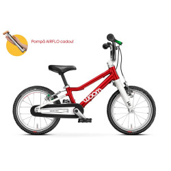 Bicicleta copii WOOM 2 Anniversary Red + Pompa AIRFLO Cadou
