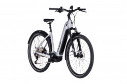 Bicicleta Electrica CUBE NURIDE HYBRID EXC 625 ALLROAD EASY ENTRY Polarsilver Black