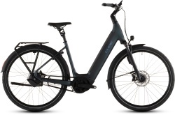 BICICLETA ELECTRICA CUBE SUPREME HYBRID DELUXE SLT 600 EASY ENTRY METALBLUE REFLEX