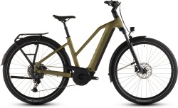 BICICLETA ELECTRICA CUBE TOURING HYBRID PRO 800 TRAPEZE GOLDENLIME BLACK