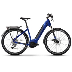 Bicicleta electrica HAIBIKE Trekking 4 Low i500Wh 9-G Altus Glossy Matte Blue Black