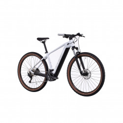 Bicicleta Electrica MTB Hardtail CUBE Reaction Hybrid ONE 500 White Grey