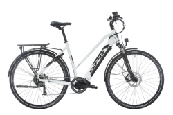 Bicicleta electrica Sprint E-Trekking Faster Plus Lady 28 Alb Lucios - 533mm