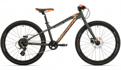 Bicicleta Rock Machine Blizz 24 HD 24 Khaki/Portocaliu/Negru 12.5