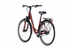 Bicicleta Trekking-Oras CUBE TOWN EASY ENTRY Red Grey