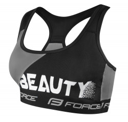 Bustiera sport Force Beauty negru/gri