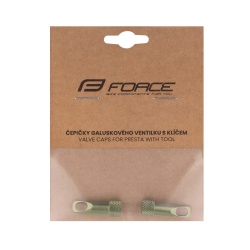 Capace valva presta Force cu unealta inclusa, aluminiu, alloy, verde - Img 2
