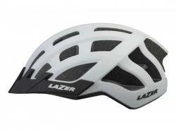 Casca bicicleta LAZER Compact DLX NET+LED White One Size