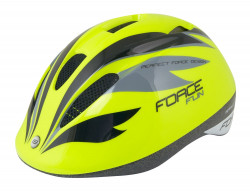 Casca copii Force FUN Stripes Fluo/Negru/Gri