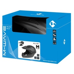 Casca Downhill M-WAVE ALL IN 1 M (54-58 cm) Negru Mat - Img 6