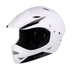 Casca Force Downhill Junior, alb mat S/M
