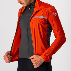 Jacheta de vant Castelli Squadra Stretch Rosu/Antracit - Img 3
