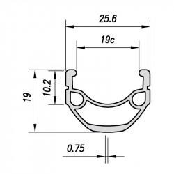 Janta MACH 1 ER-10 20"- (406 x 19C) - 36H Silver - Img 2